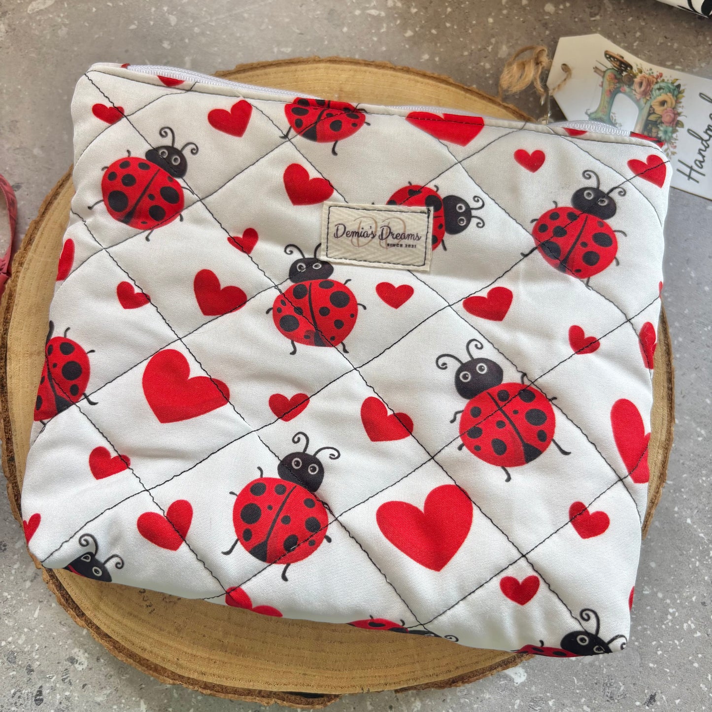 Lady bug toiletry bag