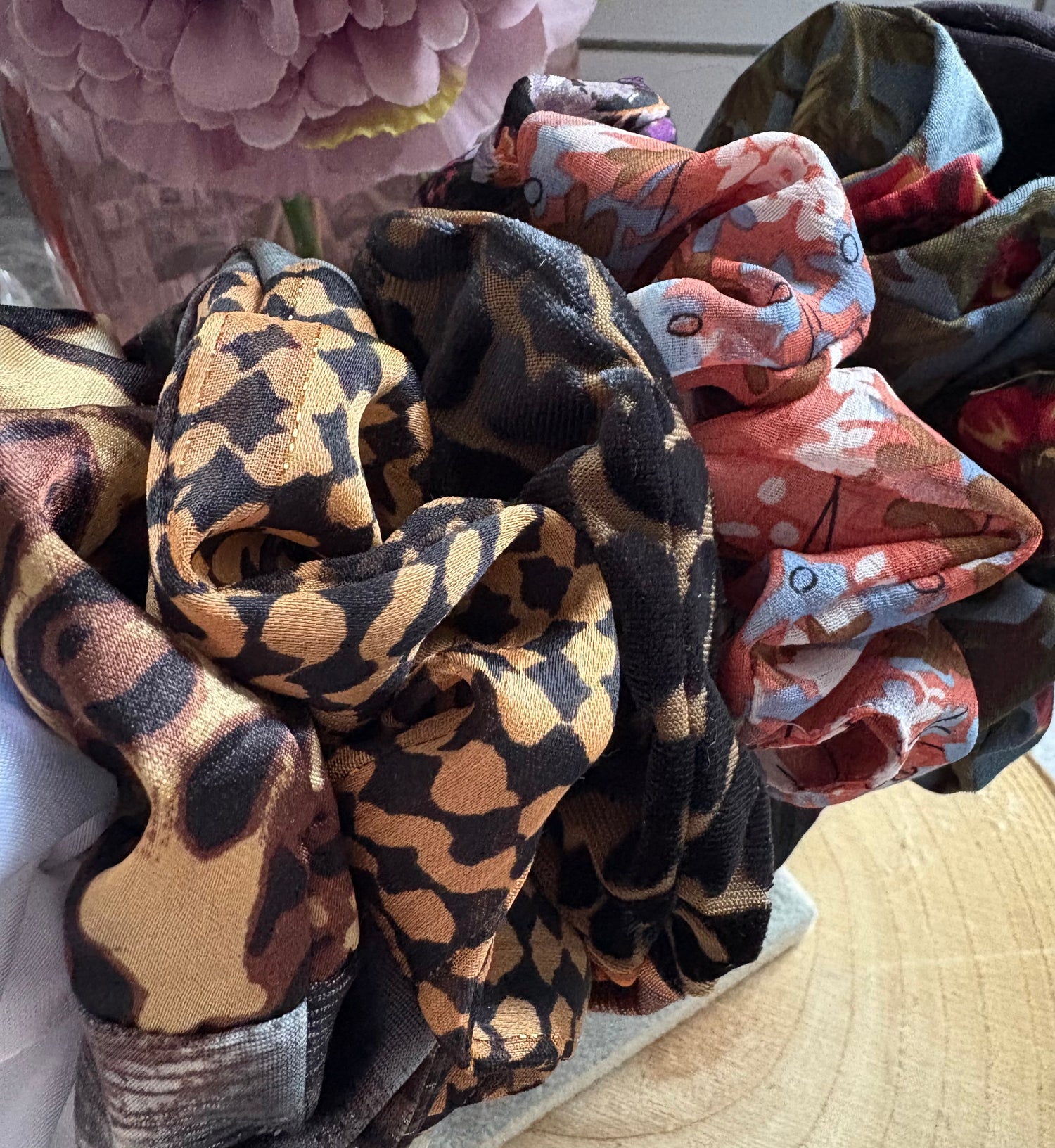 Regular size hair scrunchies