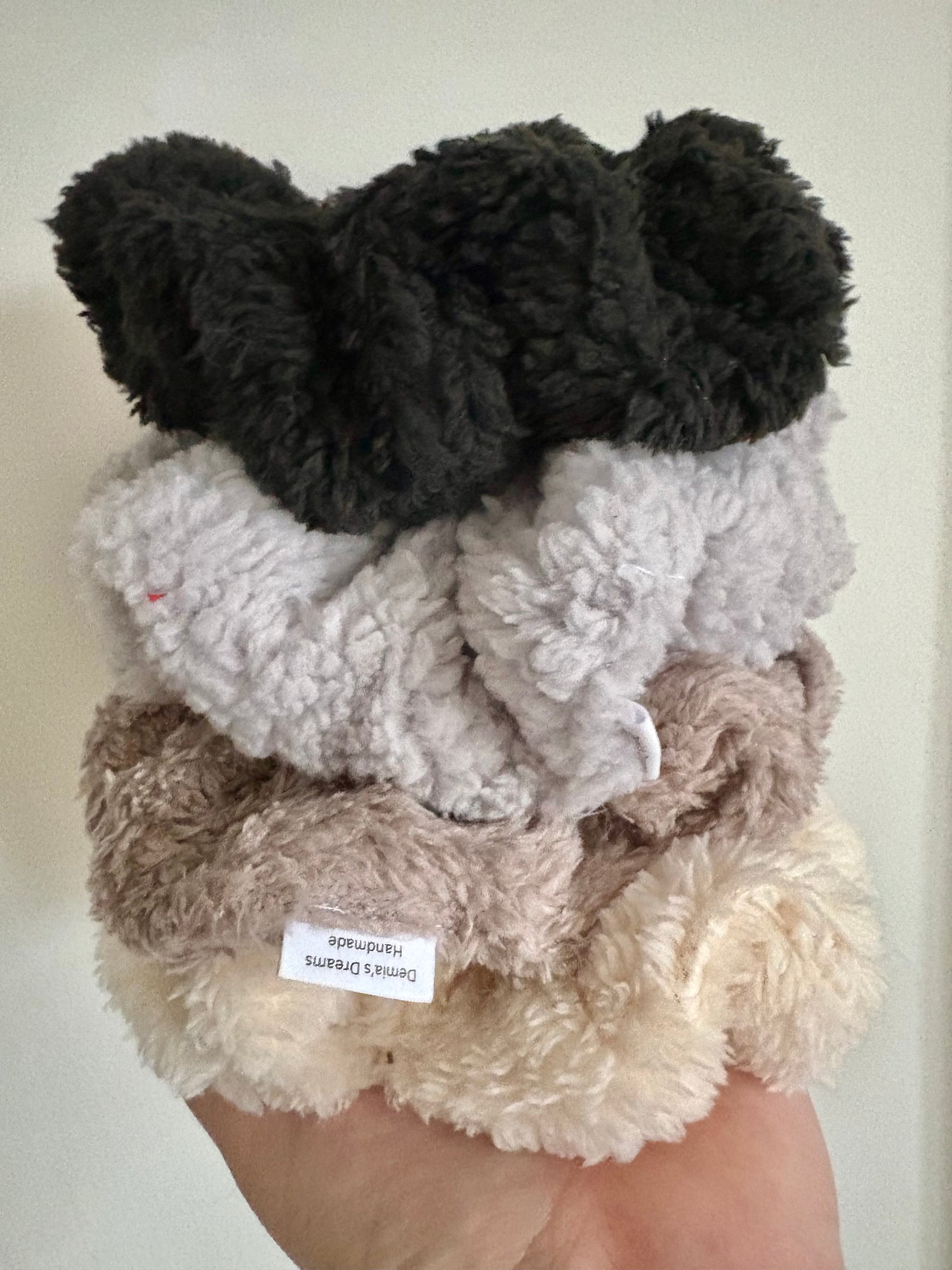 Teddy bear scrunchies ( large )