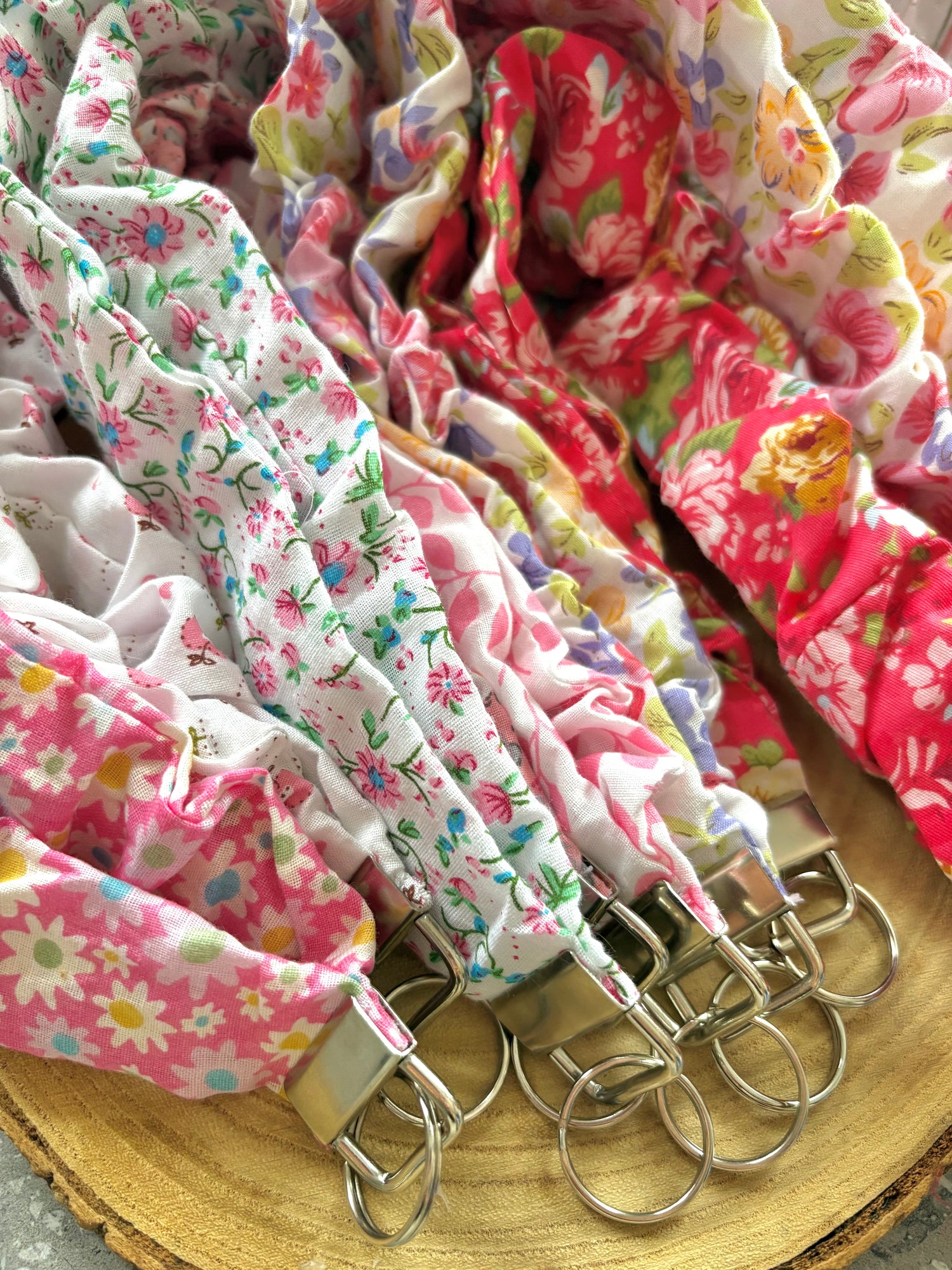 Scrunchie inspired Lanyards