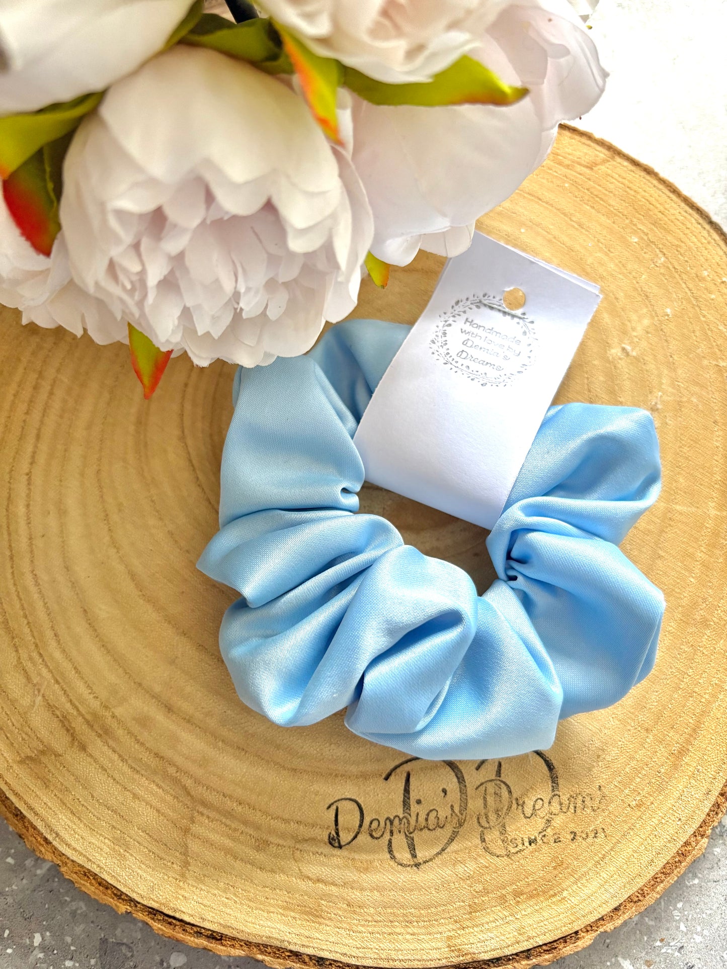 Baby blue regular satin / polyester