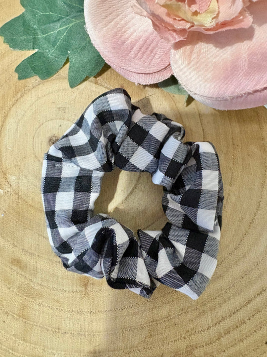 Mini black checked
