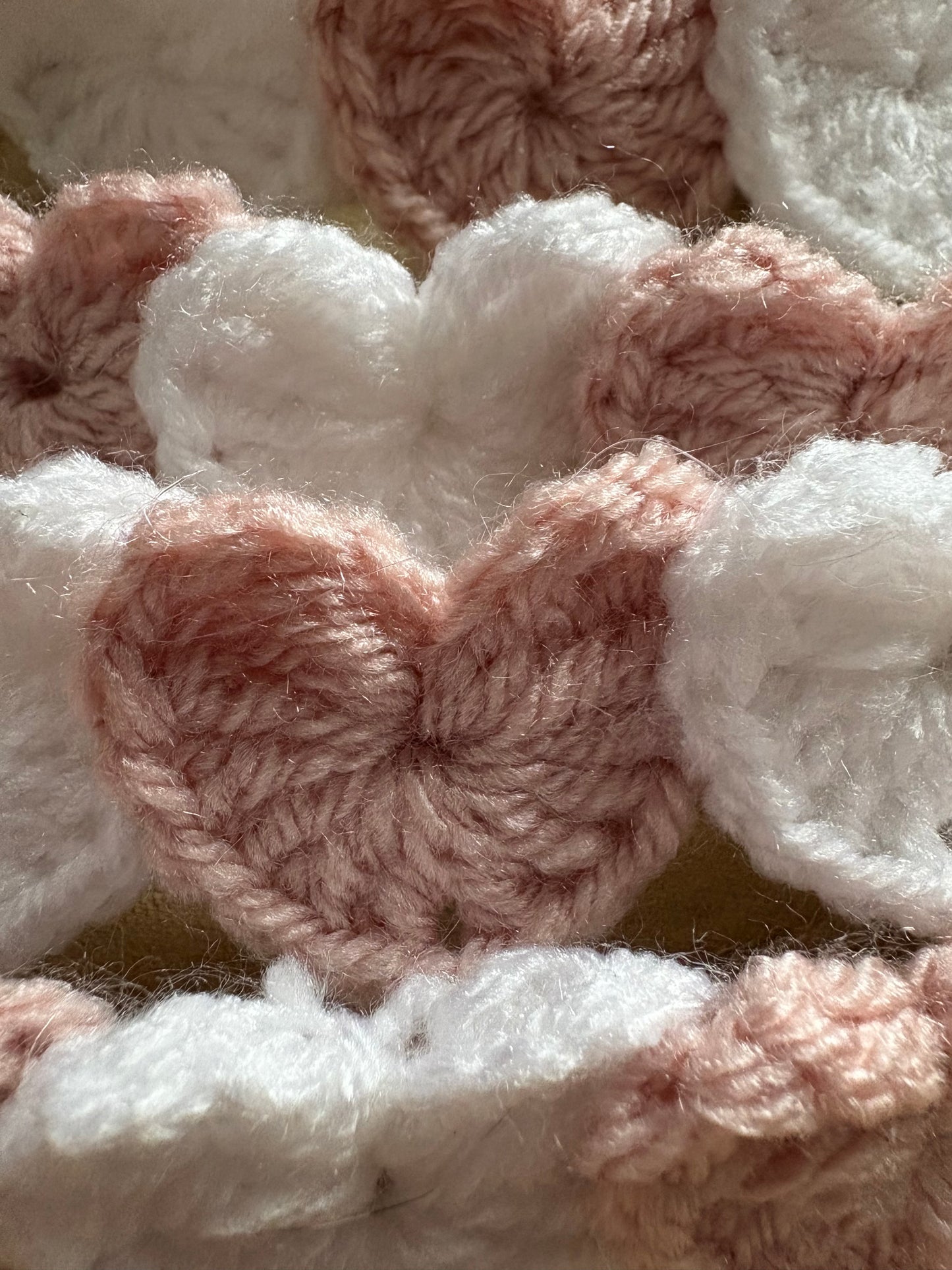 Hearts option 2 - 2 dusky pink hearts with 1 white