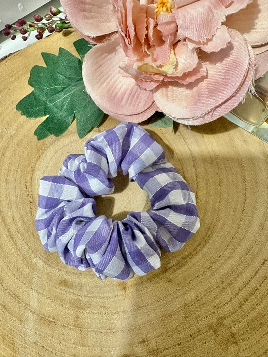 Purple mini checked