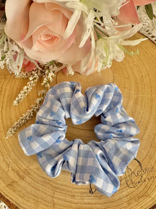 Blue heart checkered regular