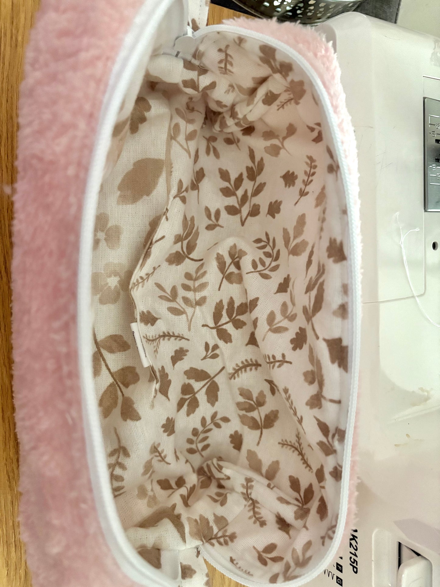Candy - Large Teddy bear/ fluffy make up bag / toiletry bag