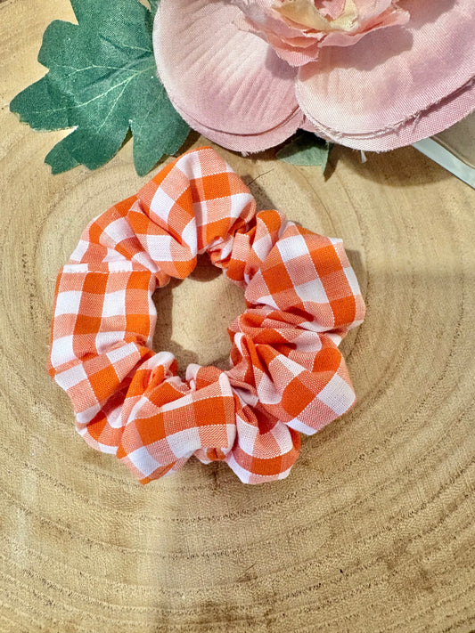 Orange mini checked