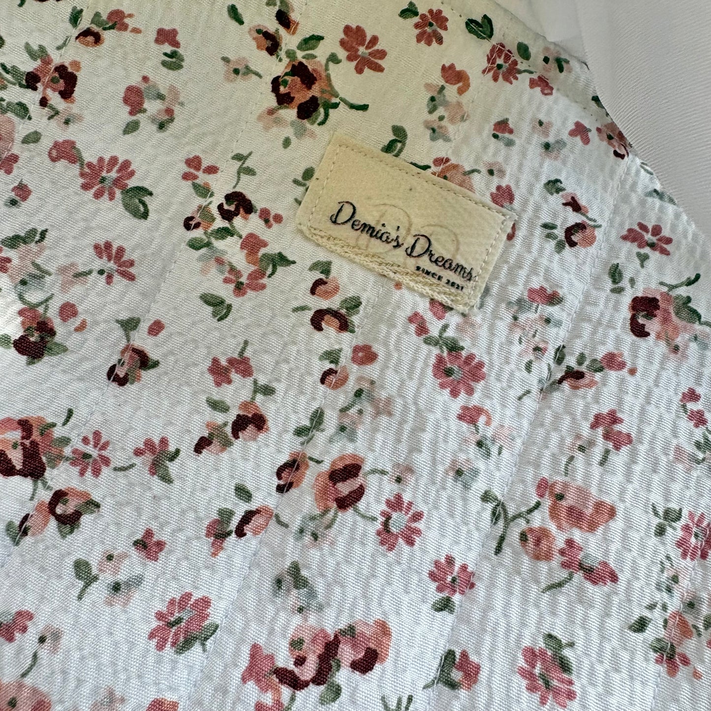 Large handmade book sleeve with white bow