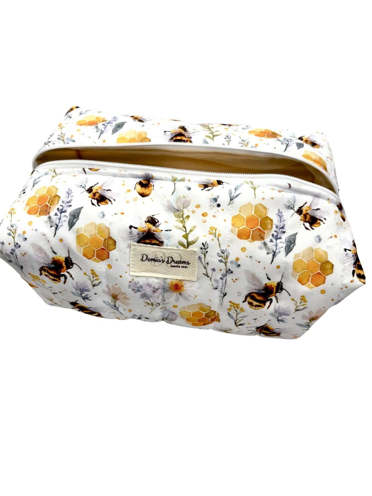 Bumble bee 🐝 large boxy make up bag