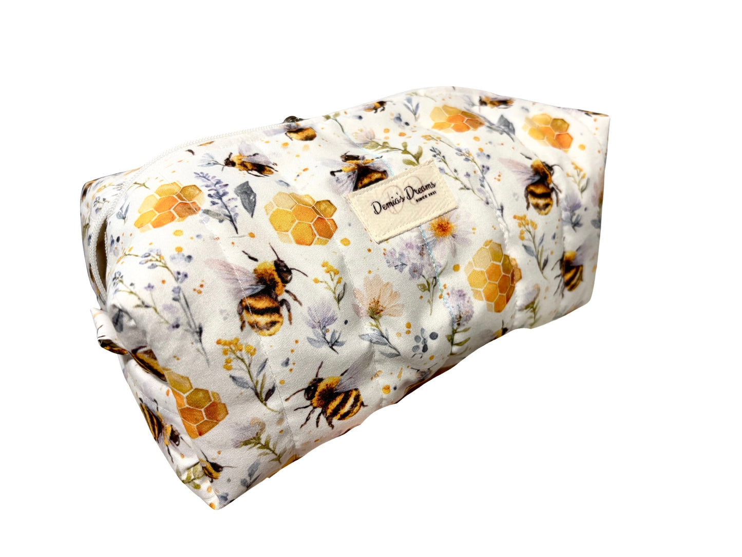 Bumble bee 🐝 large boxy make up bag