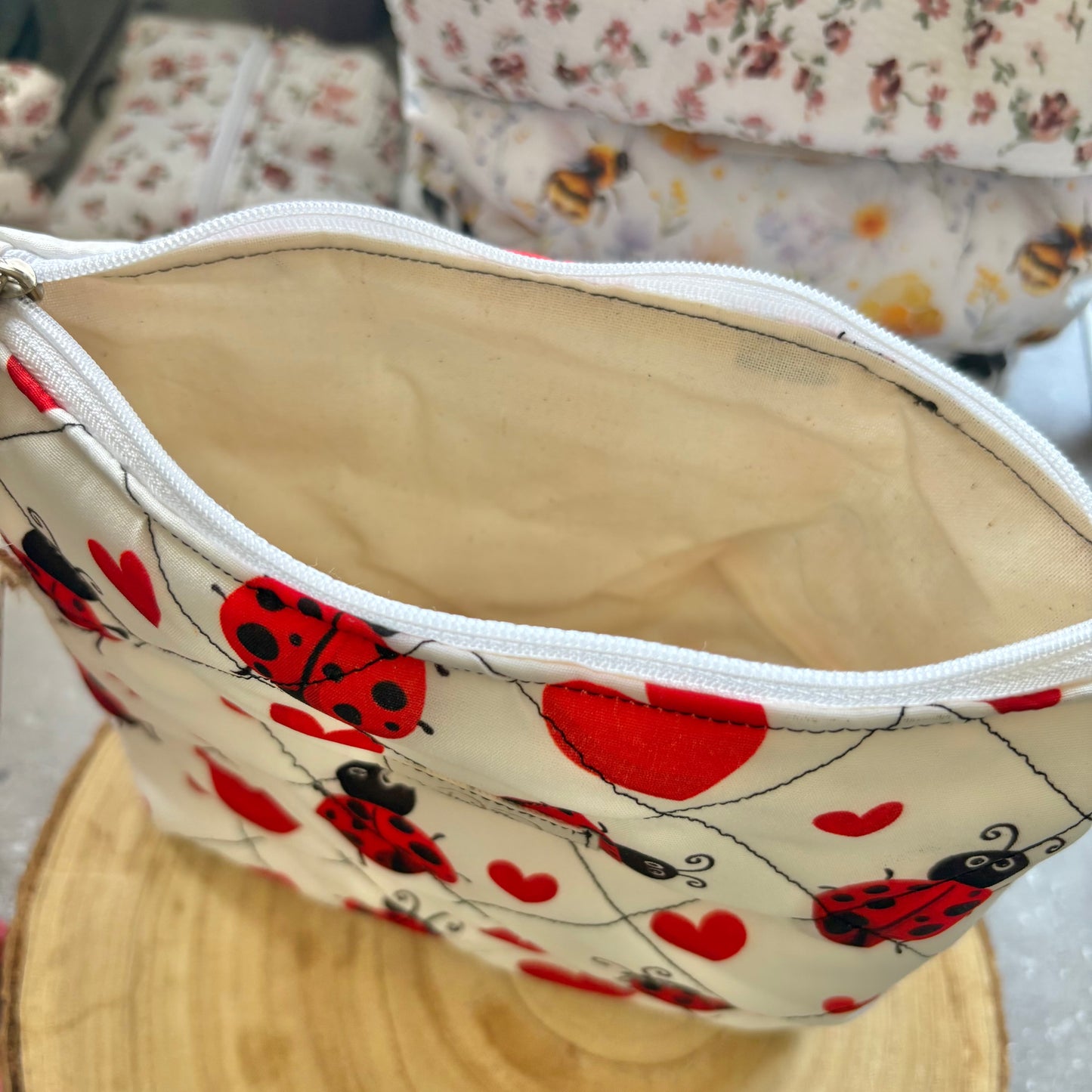 Lady bug toiletry bag